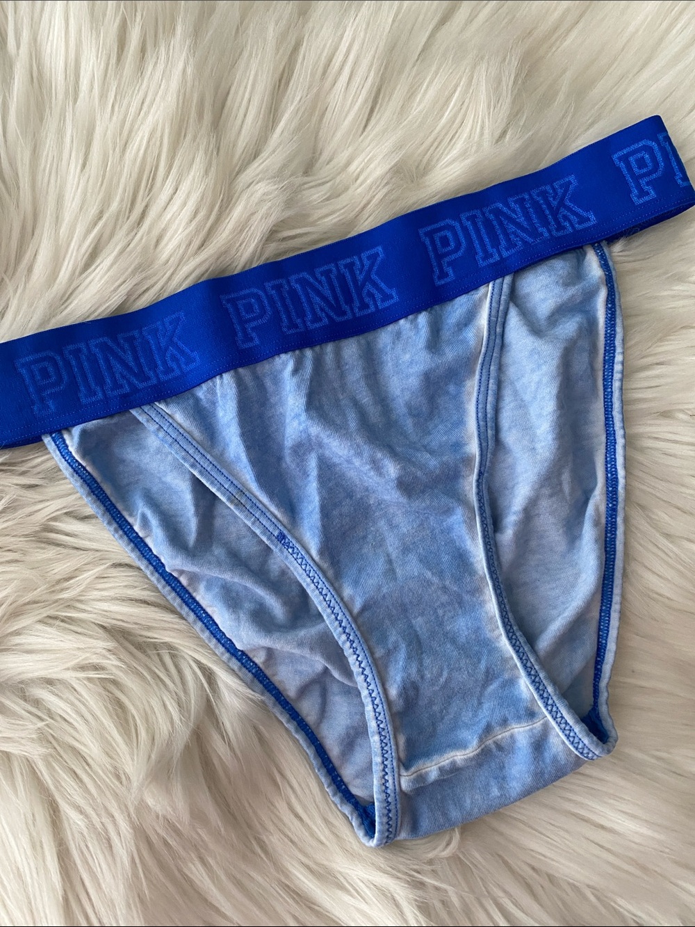 PINK Victoria’s Secret blue bikini panty